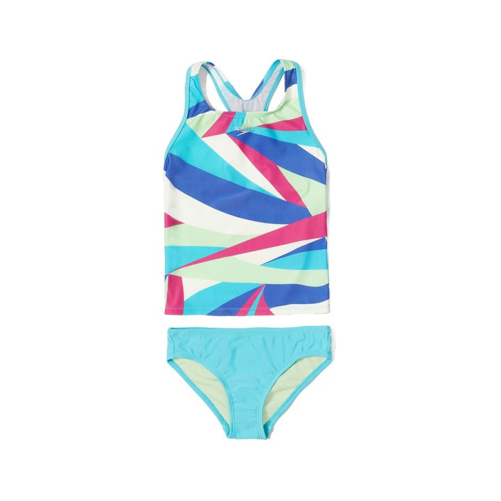 Speedo Print Racerback Girl's Swimsuit Tankini Set